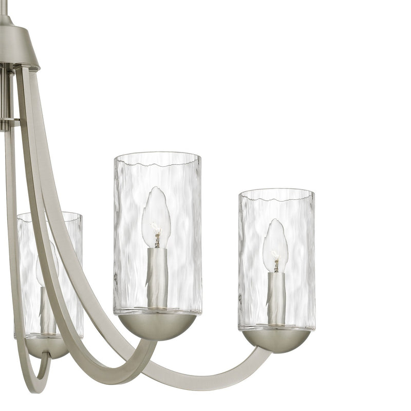 Quoizel ALD5032BN Six Light Chandelier, Brushed Nickel