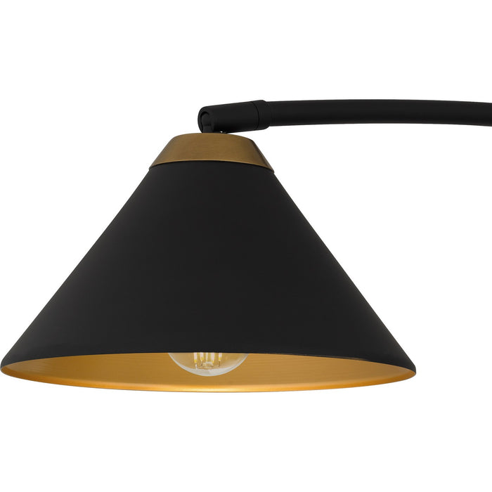 Quoizel ALS252MBK Two Light Linear Chandelier, Matte Black