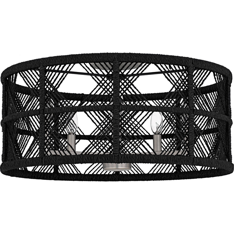 Quoizel AXF1722AN Five Light Semi-Flush Mount, Antique Nickel