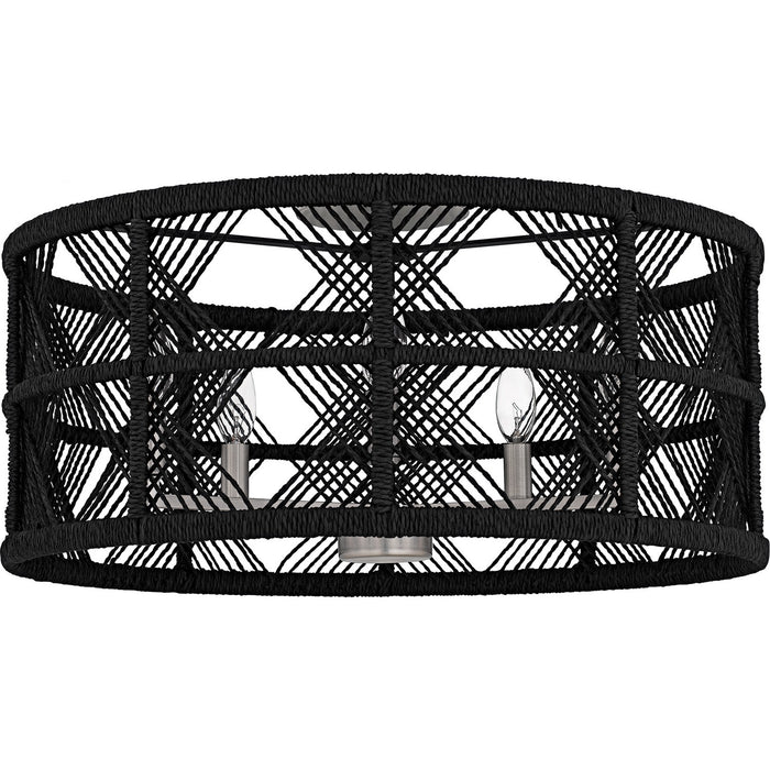 Quoizel AXF1722AN Five Light Semi-Flush Mount, Antique Nickel