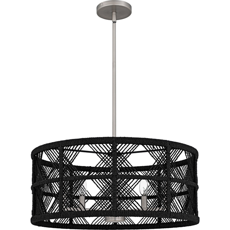 Quoizel AXF2822AN Five Light Pendant, Antique Nickel