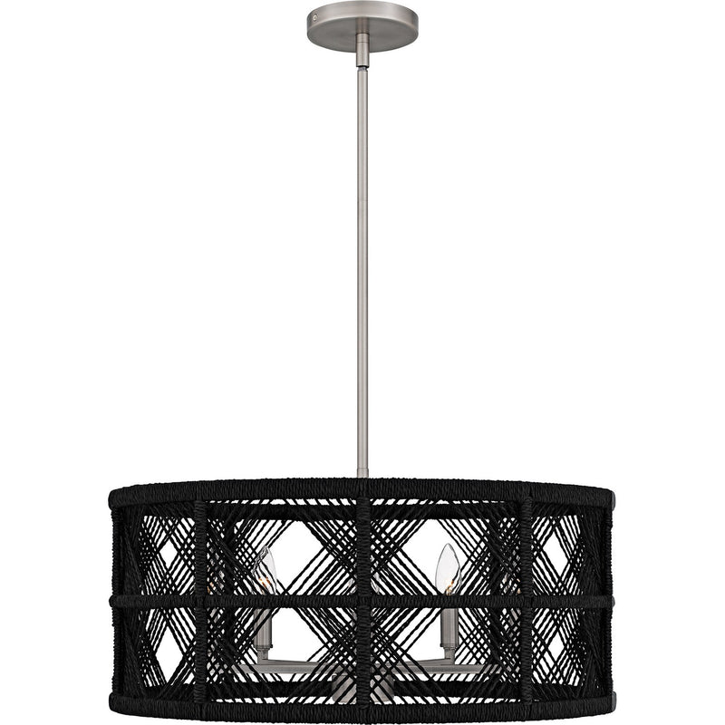 Quoizel AXF2822AN Five Light Pendant, Antique Nickel