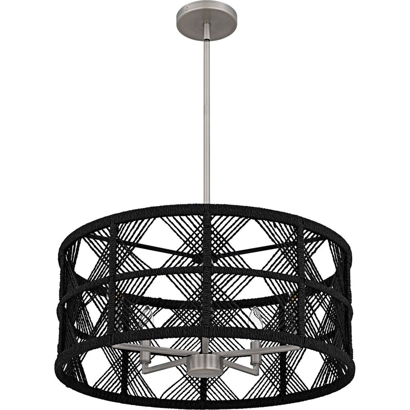 Quoizel AXF2822AN Five Light Pendant, Antique Nickel