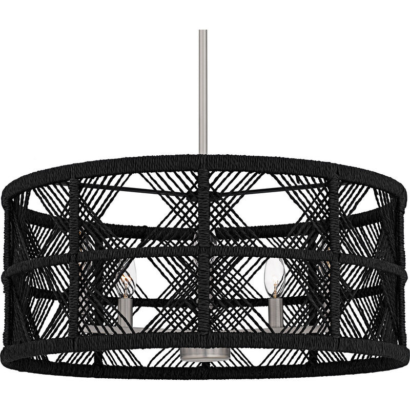 Quoizel AXF2822AN Five Light Pendant, Antique Nickel