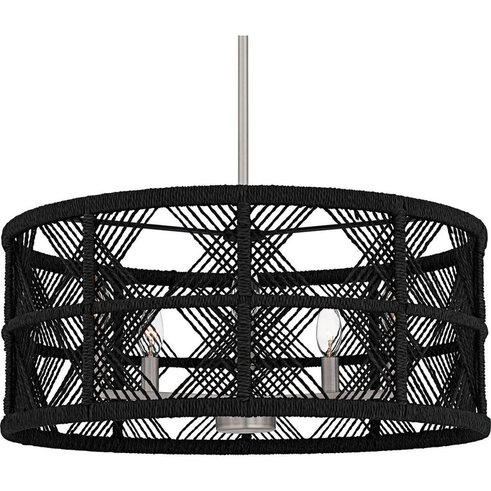 Quoizel AXF2822AN Five Light Pendant, Antique Nickel