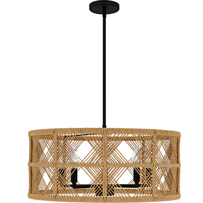 Quoizel AXF2822MBK Five Light Pendant, Matte Black