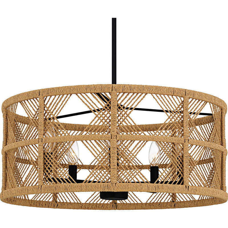 Quoizel AXF2822MBK Five Light Pendant, Matte Black