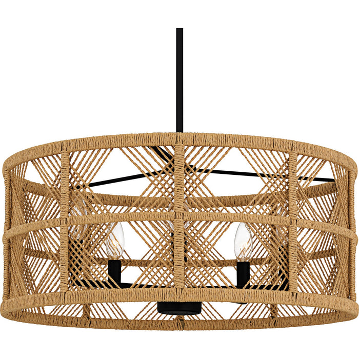 Quoizel AXF2822MBK Five Light Pendant, Matte Black