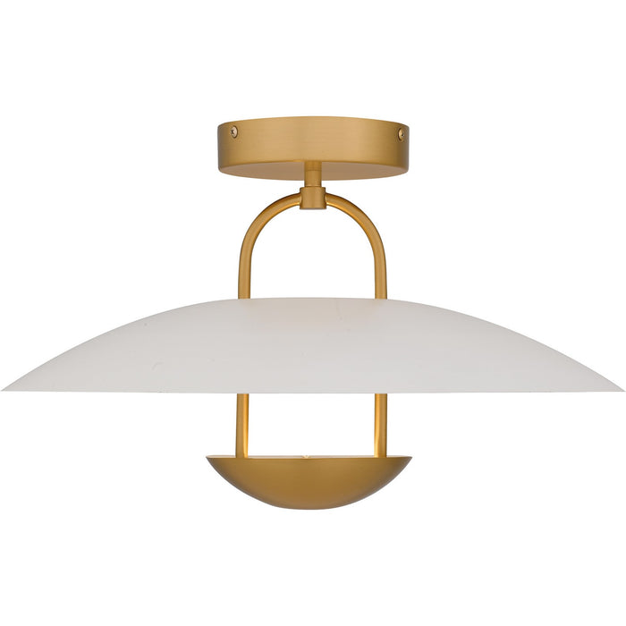 Quoizel BIN1718BRG LED Semi-Flush Mount, Brushed Gold