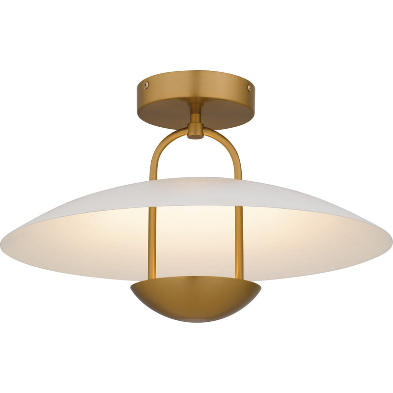 Quoizel BIN1718BRG LED Semi-Flush Mount, Brushed Gold