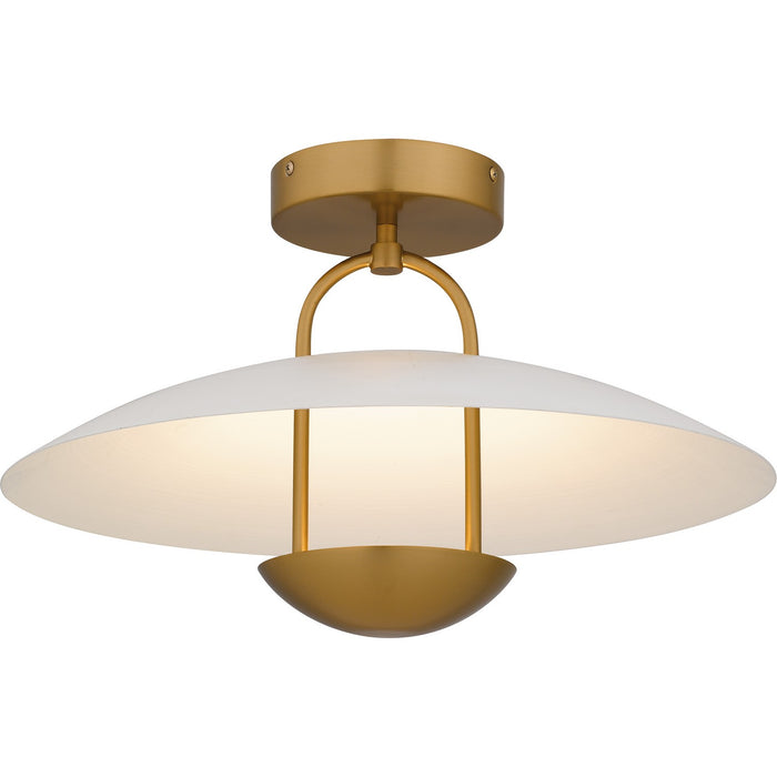 Quoizel BIN1718BRG LED Semi-Flush Mount, Brushed Gold