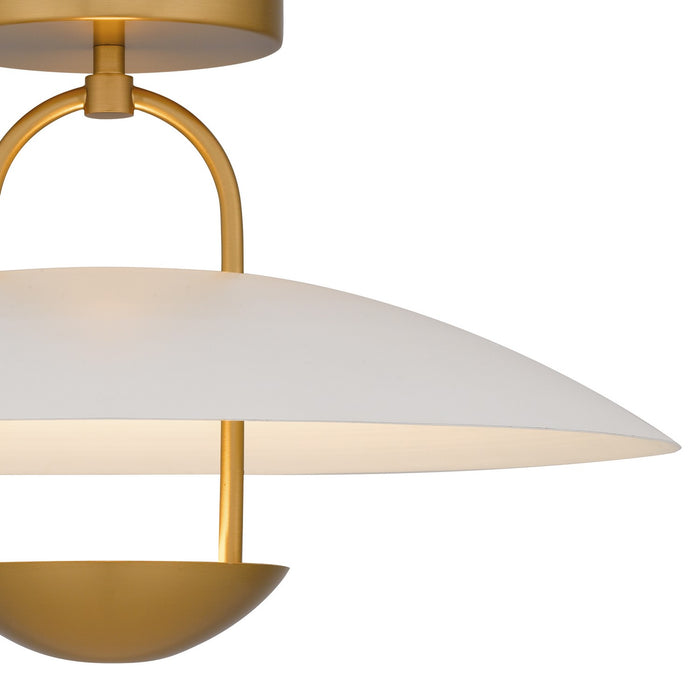 Quoizel BIN1718BRG LED Semi-Flush Mount, Brushed Gold