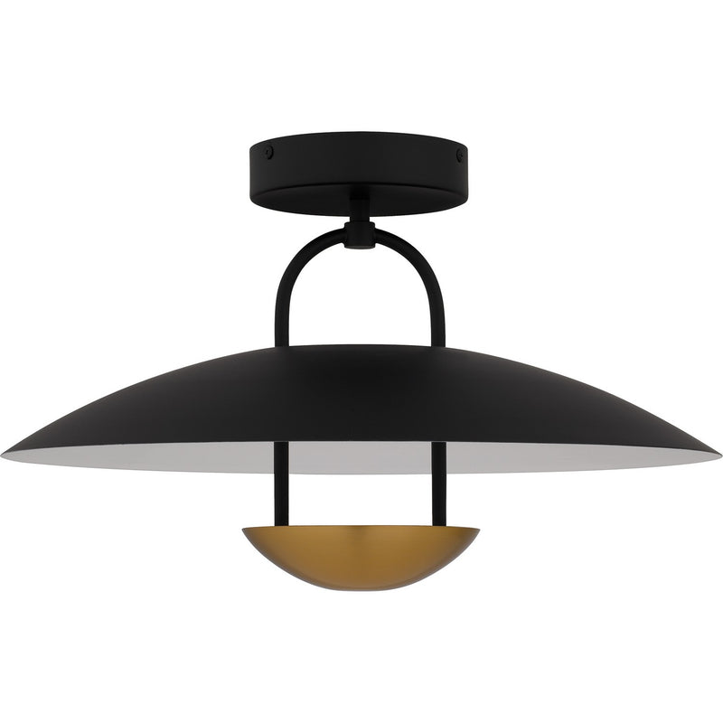 Quoizel BIN1718MBK LED Semi-Flush Mount, Matte Black