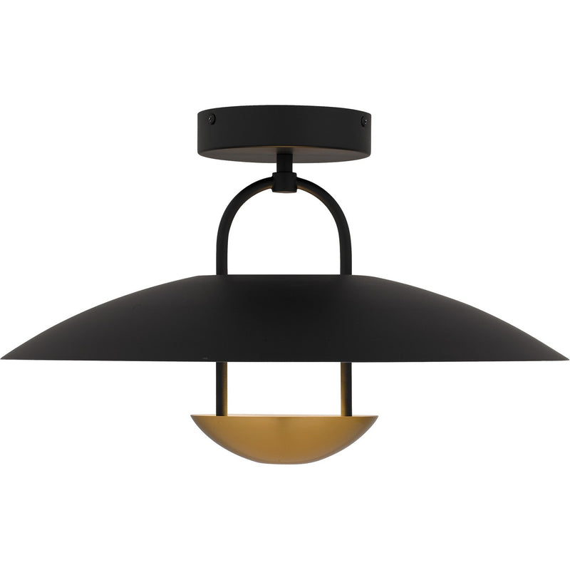 Quoizel BIN1718MBK LED Semi-Flush Mount, Matte Black