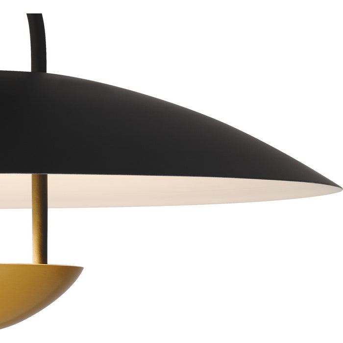 Quoizel BIN1718MBK LED Semi-Flush Mount, Matte Black