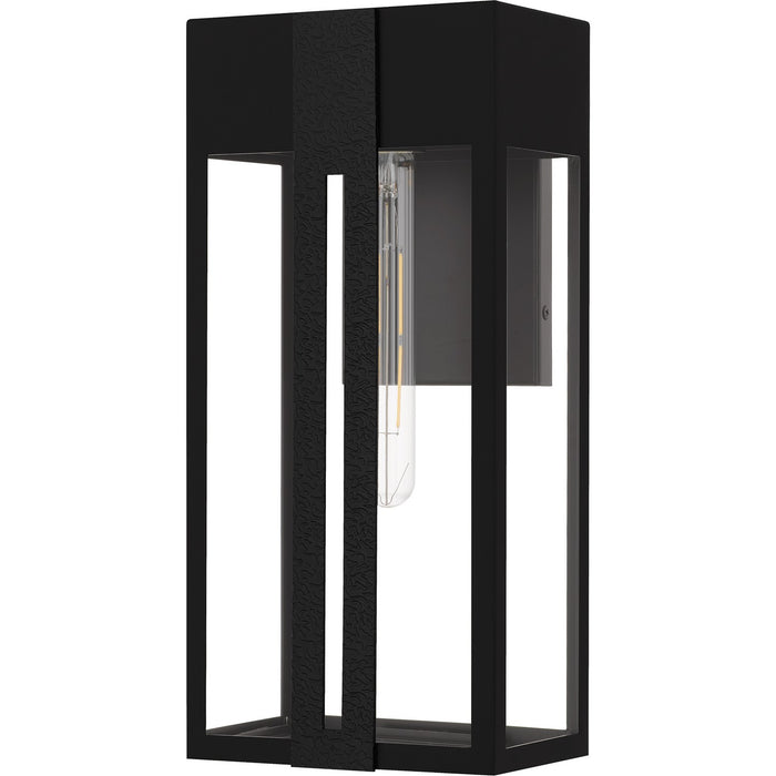 Quoizel BSW8407MBK One Light Outdoor Wall Lantern, Matte Black
