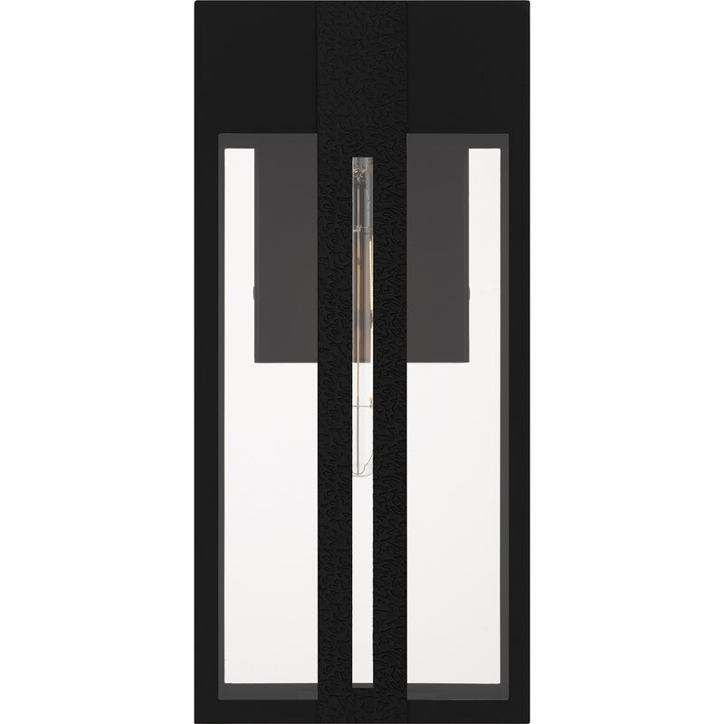 Quoizel BSW8407MBK One Light Outdoor Wall Lantern, Matte Black