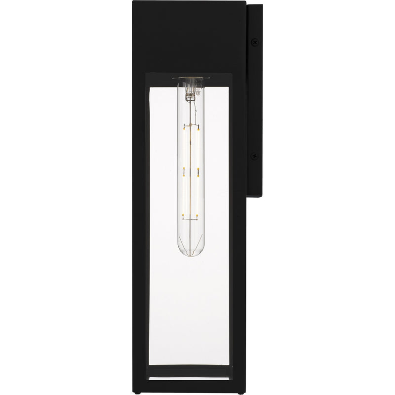Quoizel BSW8407MBK One Light Outdoor Wall Lantern, Matte Black
