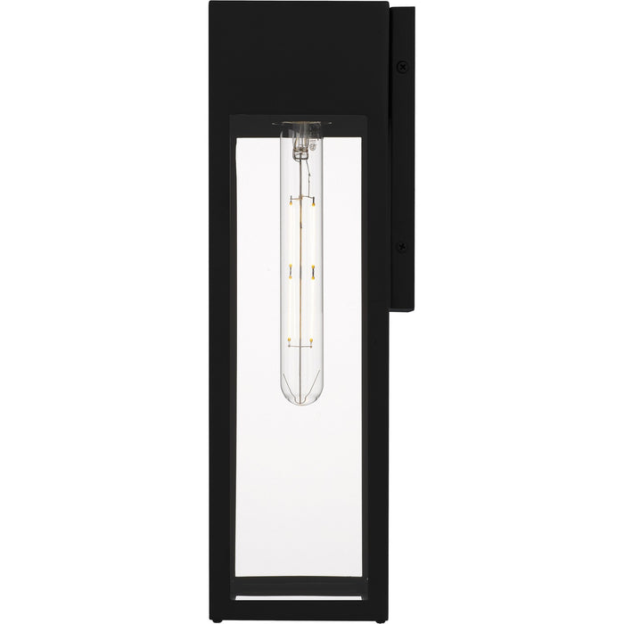 Quoizel BSW8407MBK One Light Outdoor Wall Lantern, Matte Black