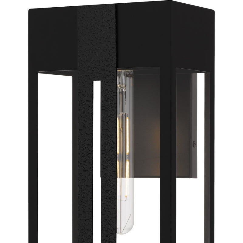 Quoizel BSW8407MBK One Light Outdoor Wall Lantern, Matte Black