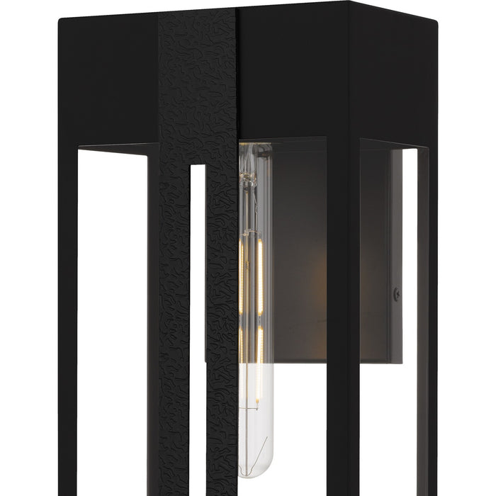 Quoizel BSW8407MBK One Light Outdoor Wall Lantern, Matte Black