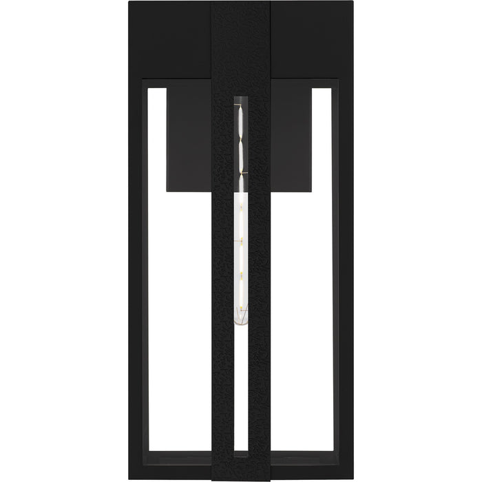 Quoizel BSW8409MBK One Light Outdoor Wall Lantern, Matte Black