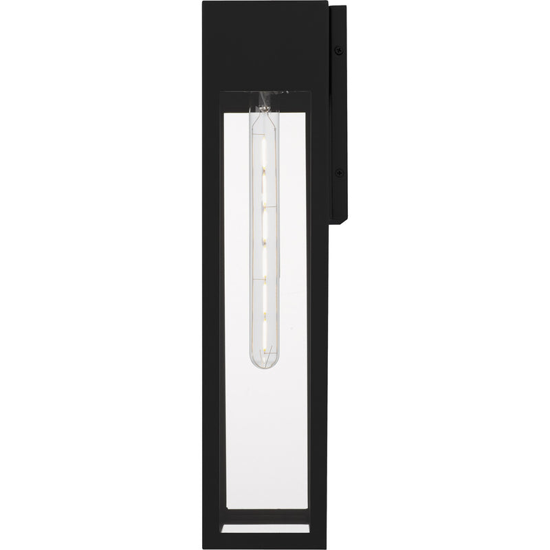 Quoizel BSW8409MBK One Light Outdoor Wall Lantern, Matte Black