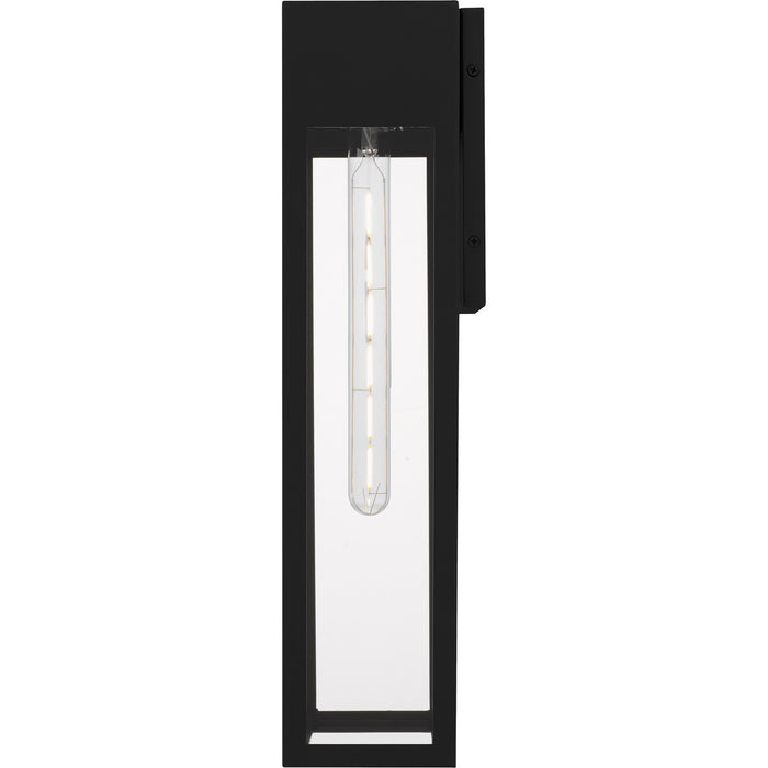 Quoizel BSW8409MBK One Light Outdoor Wall Lantern, Matte Black