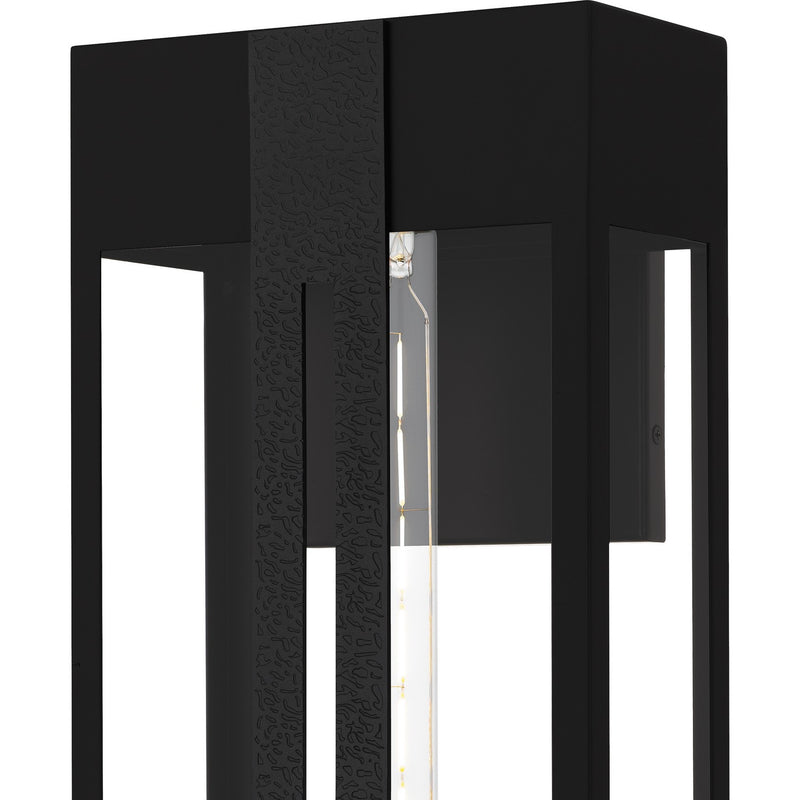 Quoizel BSW8409MBK One Light Outdoor Wall Lantern, Matte Black
