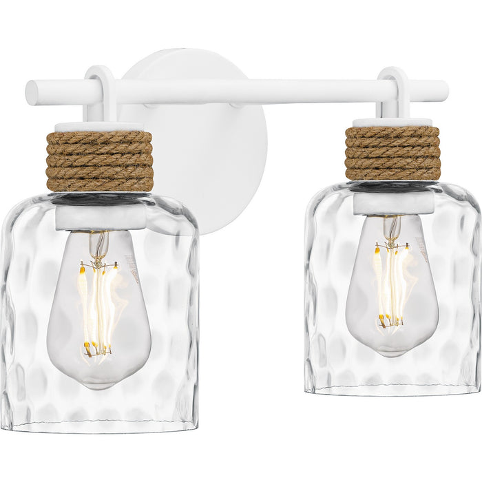 Quoizel BTC8614W Two Light Bath, Matte White