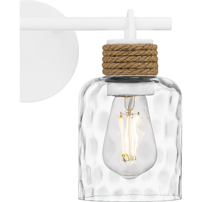 Quoizel BTC8614W Two Light Bath, Matte White