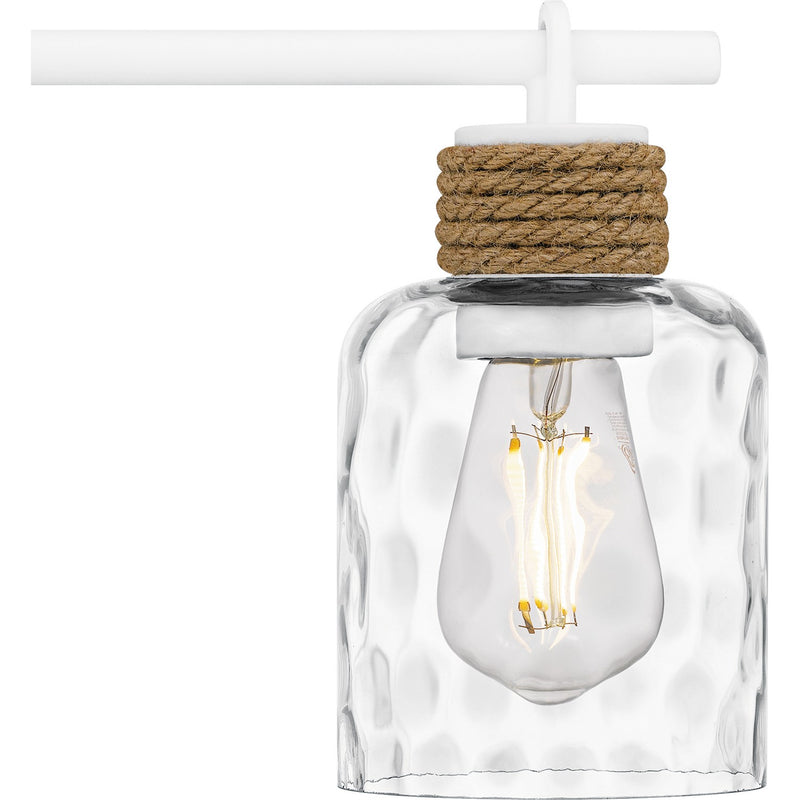 Quoizel BTC8634W Four Light Bath, Matte White