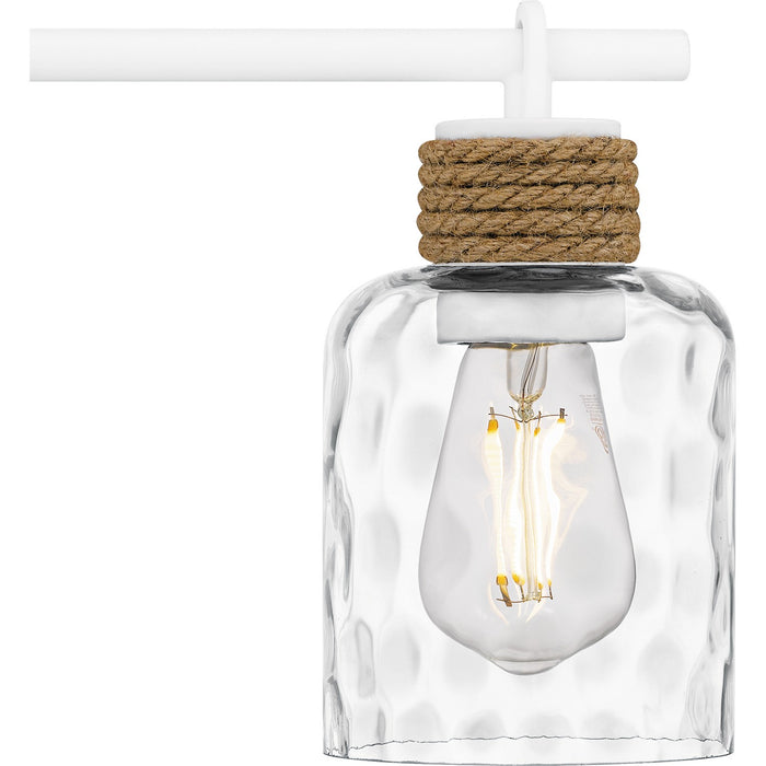 Quoizel BTC8634W Four Light Bath, Matte White