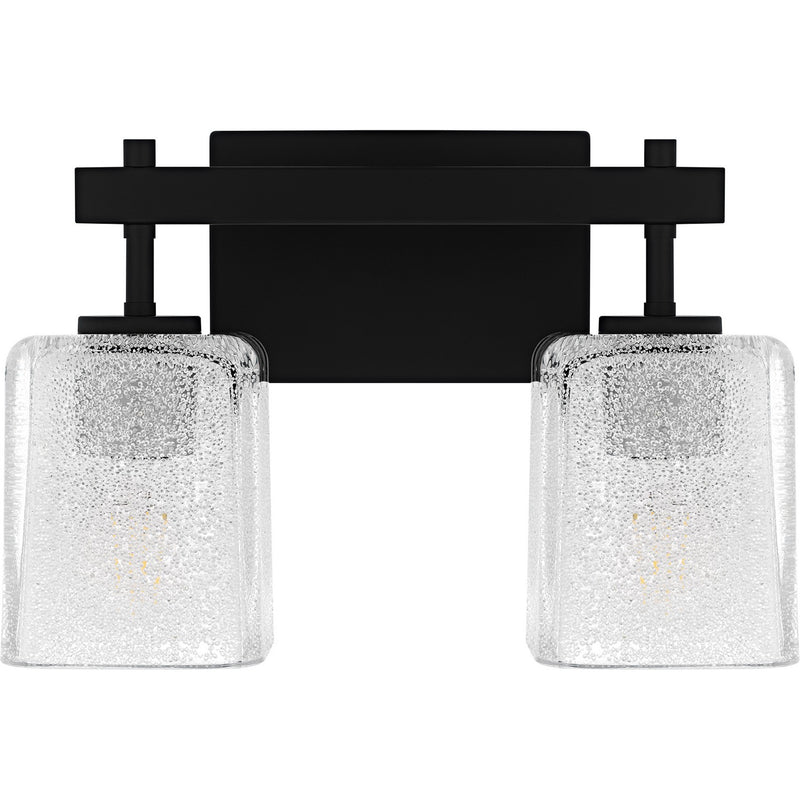 Quoizel BTH8613MBK Two Light Bath, Matte Black