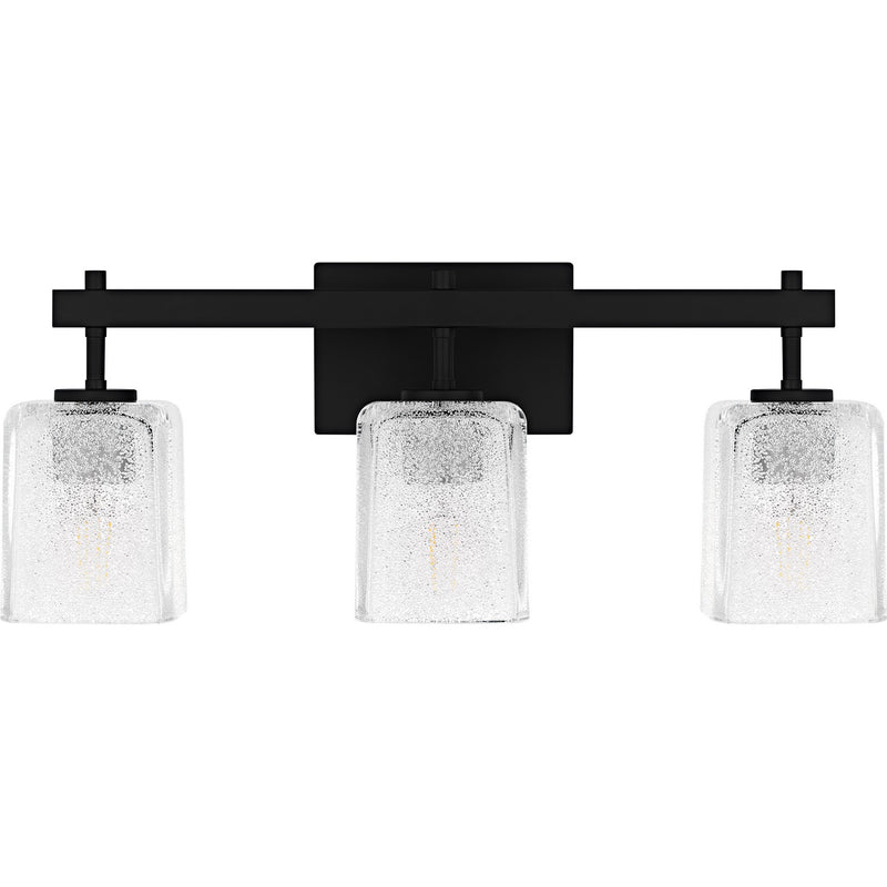 Quoizel BTH8622MBK Three Light Bath, Matte Black