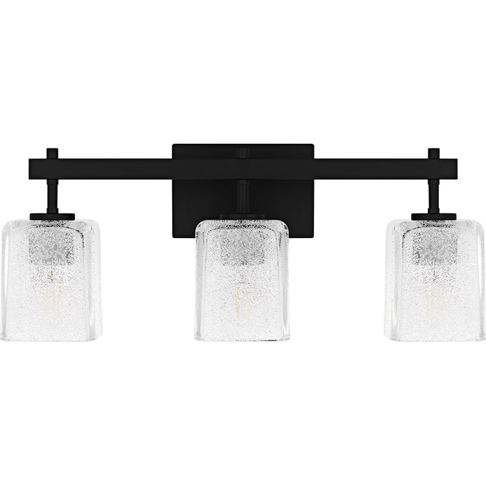 Quoizel BTH8622MBK Three Light Bath, Matte Black