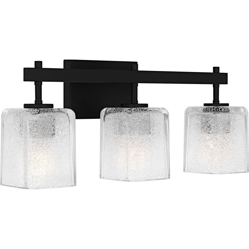 Quoizel BTH8622MBK Three Light Bath, Matte Black