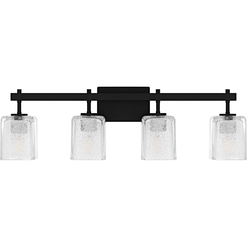 Quoizel BTH8631MBK Four Light Bath, Matte Black