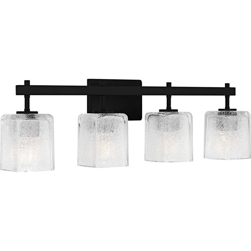 Quoizel BTH8631MBK Four Light Bath, Matte Black