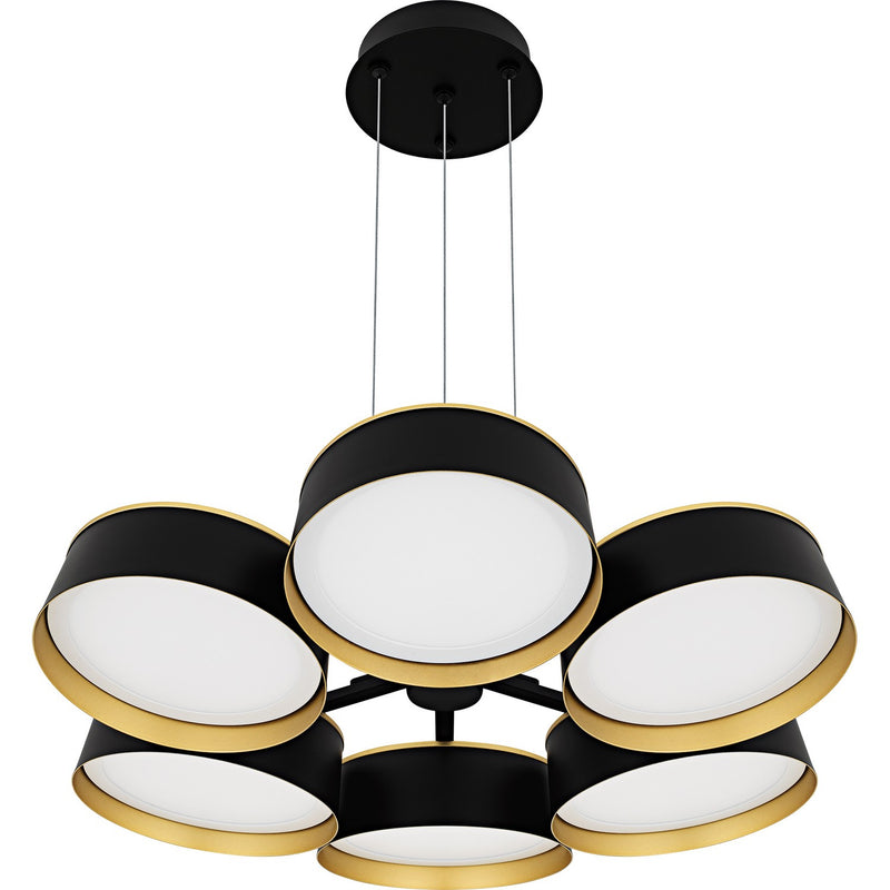 Quoizel BYS5026MBK LED Chandelier, Matte Black