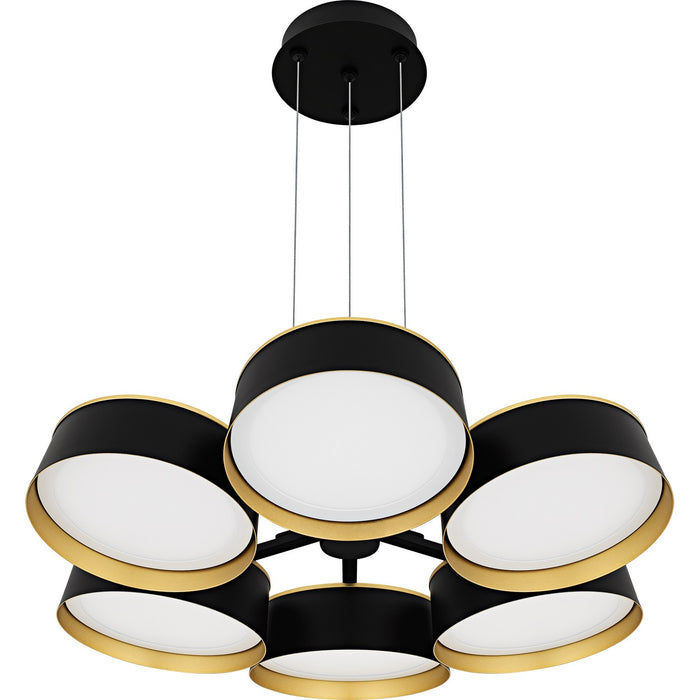 Quoizel BYS5026MBK LED Chandelier, Matte Black