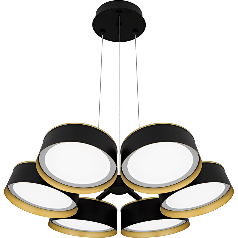 Quoizel BYS5026MBK LED Chandelier, Matte Black