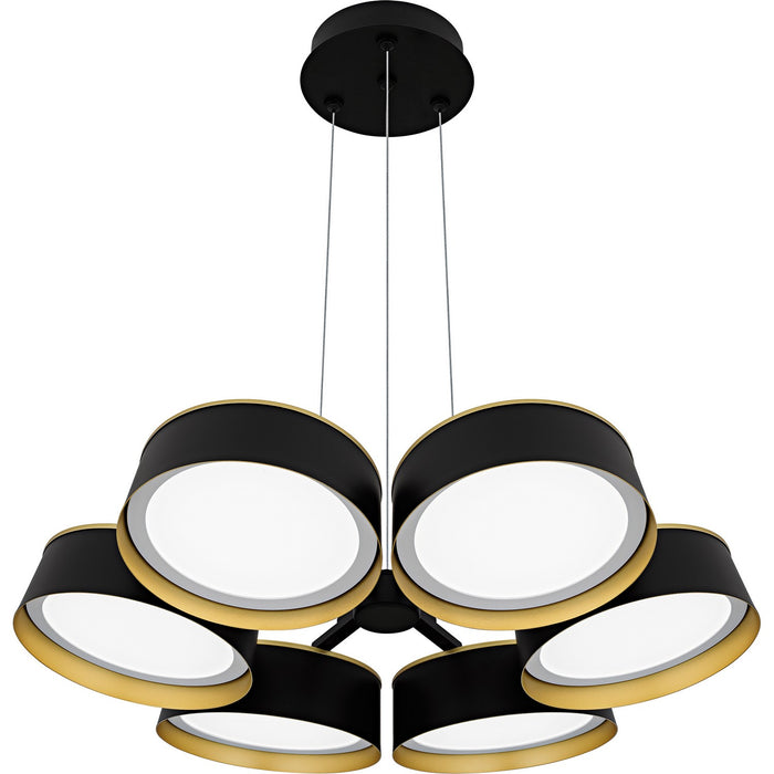 Quoizel BYS5026MBK LED Chandelier, Matte Black