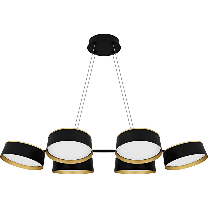 Quoizel BYS640MBK LED Linear Chandelier, Matte Black