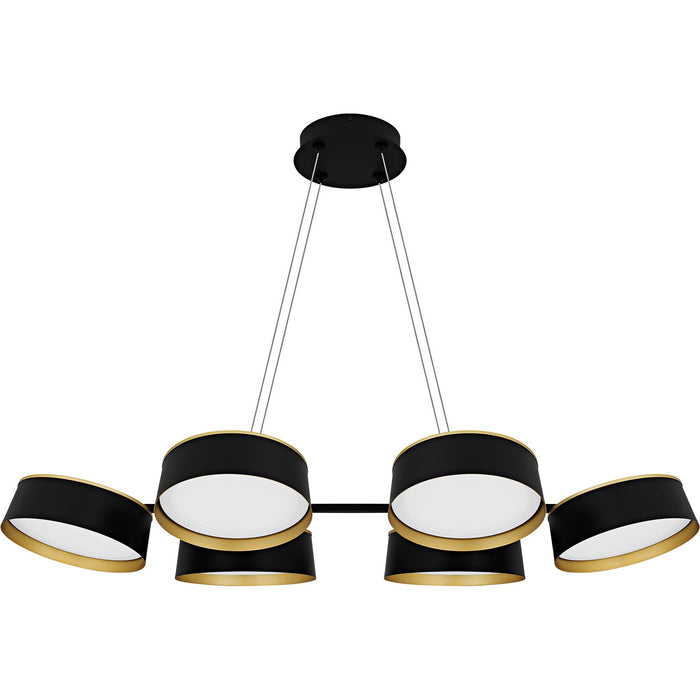 Quoizel BYS640MBK LED Linear Chandelier, Matte Black