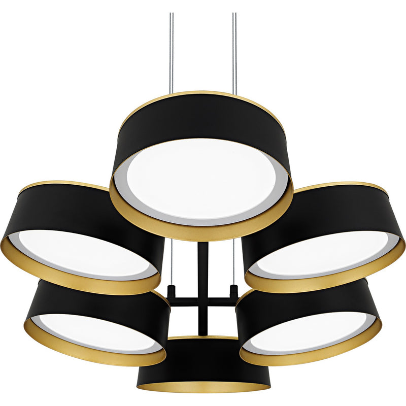Quoizel BYS640MBK LED Linear Chandelier, Matte Black