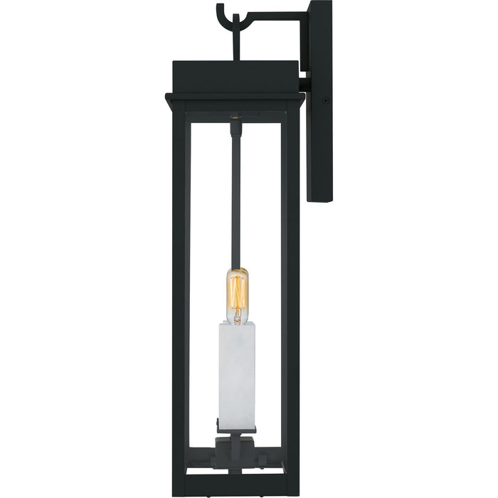 Quoizel CAM8409MBK Two Light Outdoor Wall Lantern, Matte Black