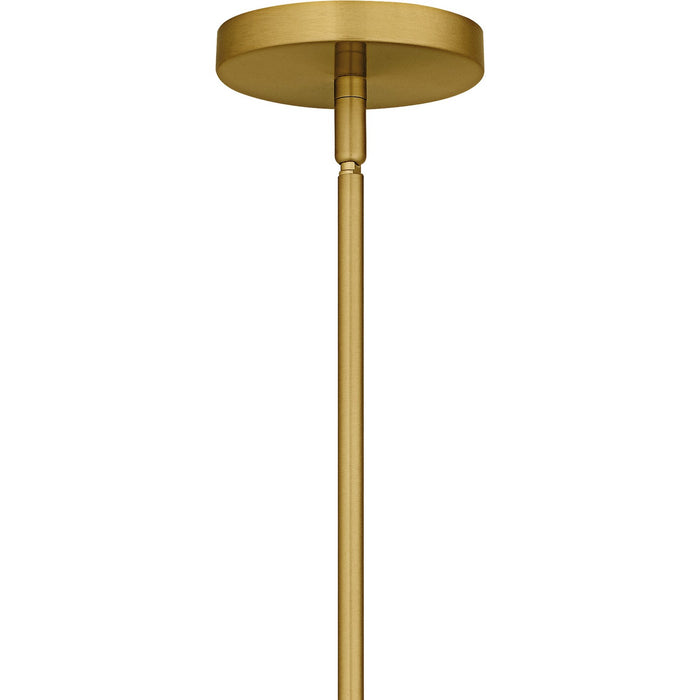 Quoizel CCY5032BRG Six Light Chandelier, Brushed Gold