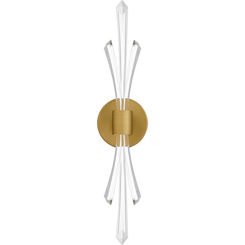 Quoizel CCY8805BRG LED Wall Sconce, Brushed Gold