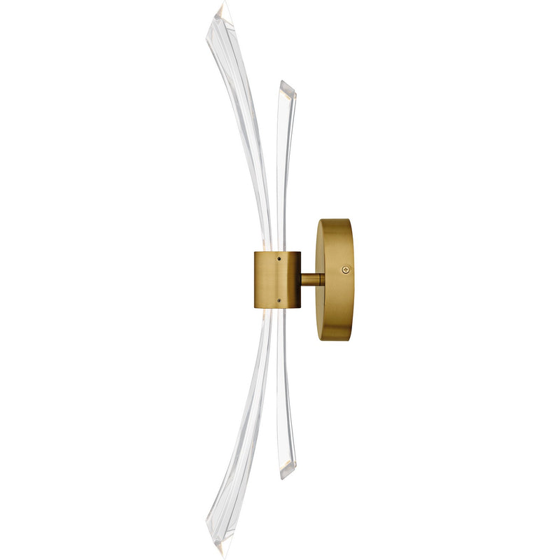Quoizel CCY8805BRG LED Wall Sconce, Brushed Gold